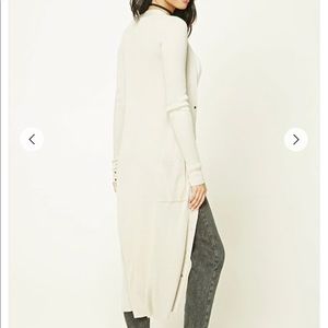 Longline Ribbed Cardigan